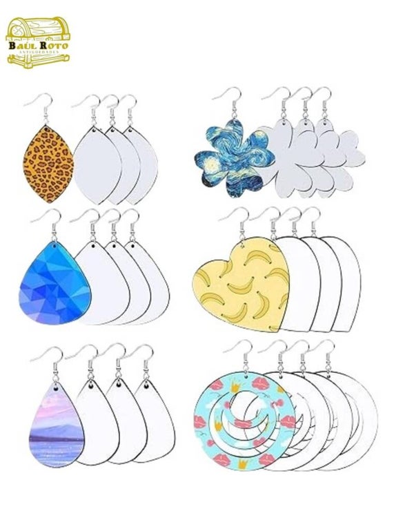 Pendientes - Personalizados - Impresión 3D - DIY - Sublimación