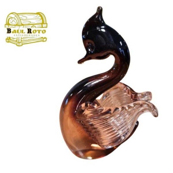 Pieza de Arte- Cristal – Vincenzo Nason (Maestro Vidriero) -  Murano (Italia)  - 12 Cm x 10 Cm de Diámetro