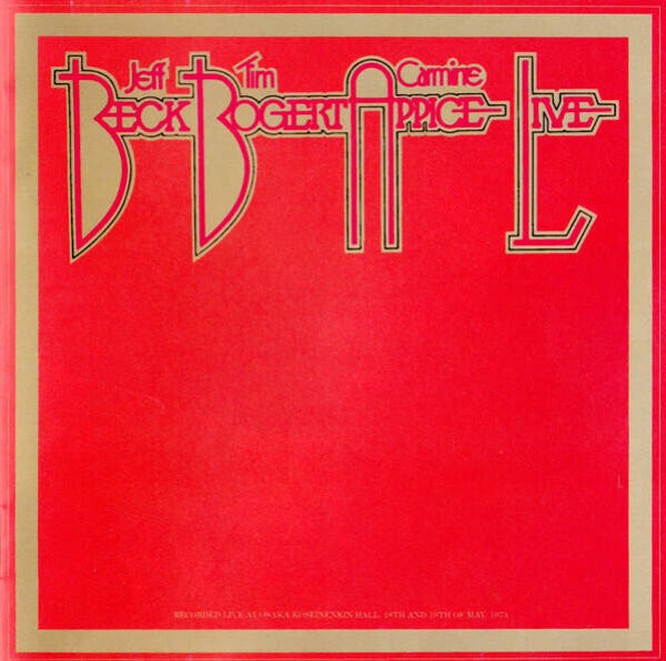 Beck, Bogert & Appice ‎– Beck, Bogert & Appice Live
