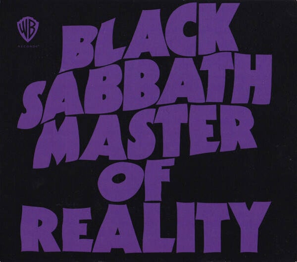 Black Sabbath ‎– Master Of Reality