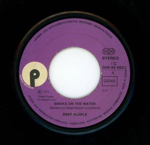 Deep Purple ‎– Smoke On The Water