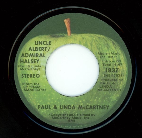 Paul & Linda McCartney – Uncle Albert / Admiral Halsey