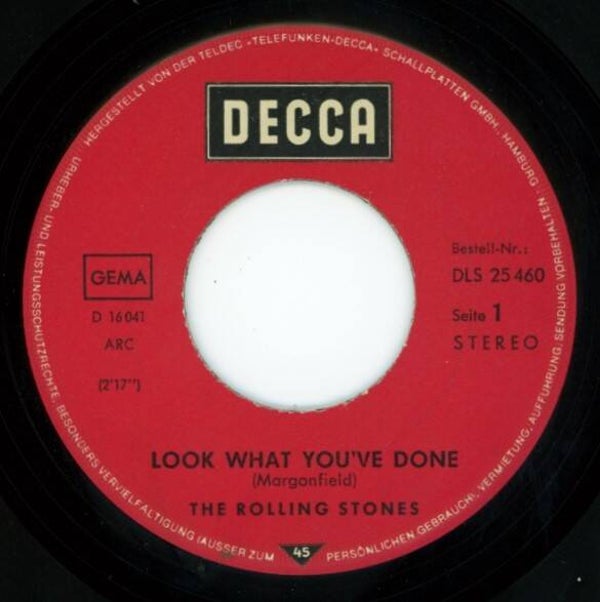Rolling Stones ‎– Look What You've Done / Blue Turns To Grey