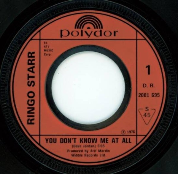 Ringo Starr – You Don't Know Me At All