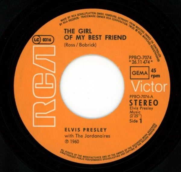 Elvis Presley – The Girl Of My Best Friend