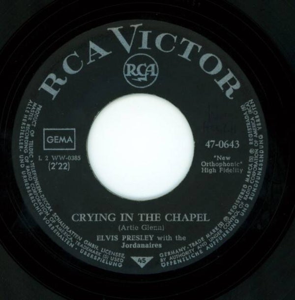 Elvis Presley – Crying In The Chapel