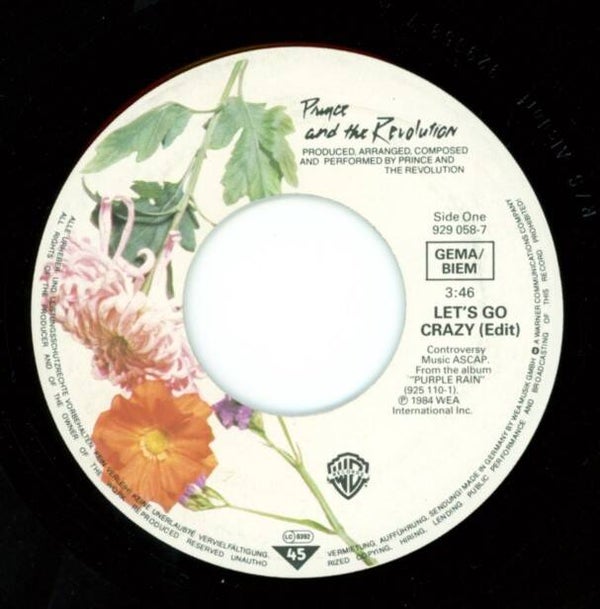 Prince And The Revolution – Let's Go Crazy / Take Me With U