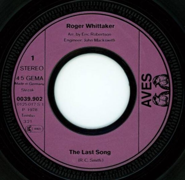 Roger Whittaker ‎– The Last Song