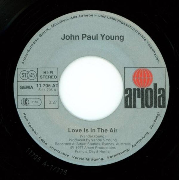 John Paul Young – Love Is In The Air