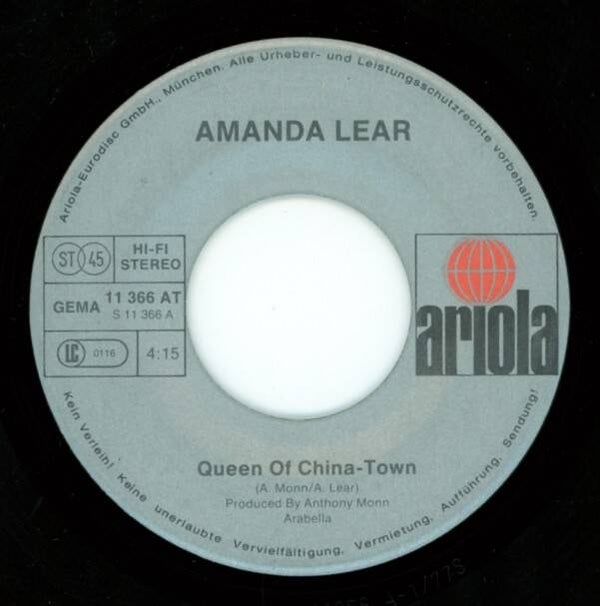 Amanda Lear – Queen Of China-Town