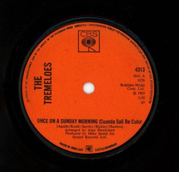 The Tremeloes ‎– Once On A Sunday Morning