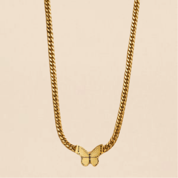 Collier papillon royal