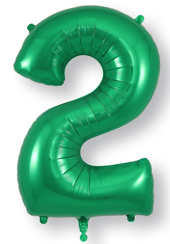 Green no.2 helium balloon
