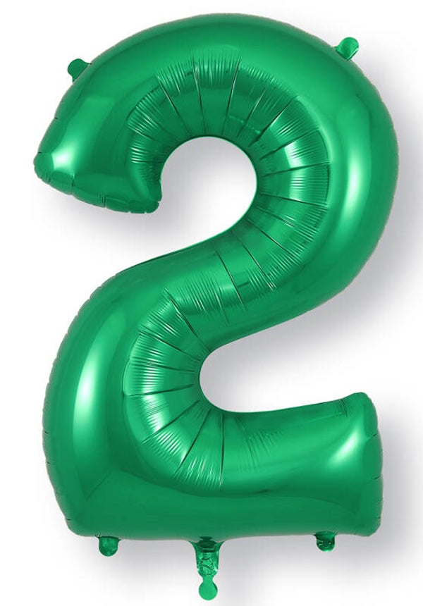 Green no.2 helium balloon