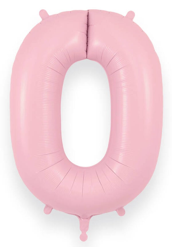 Baby pink no.0 helium balloon