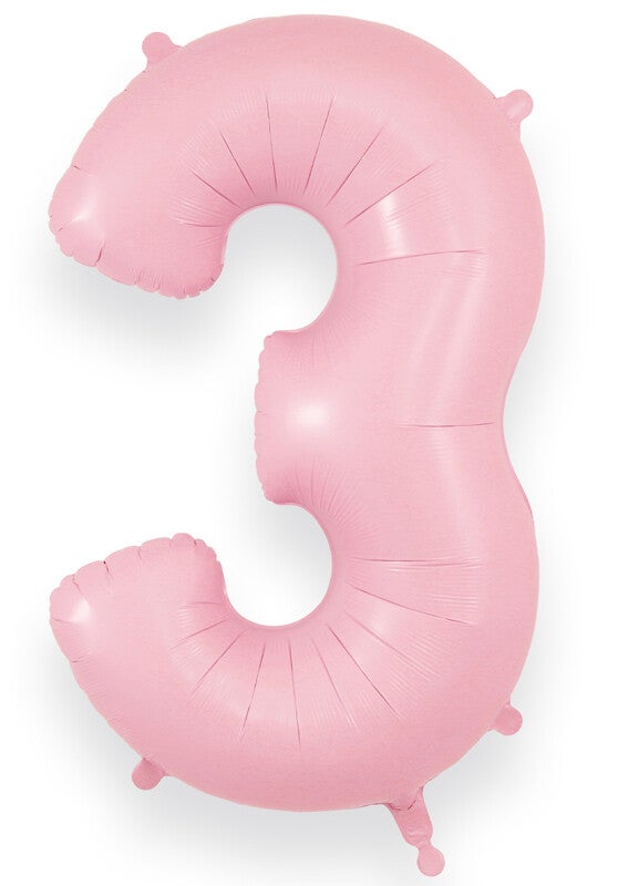 Baby pink no.3 helium balloon
