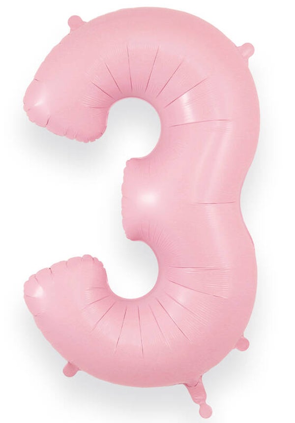 Baby pink no.3 helium balloon