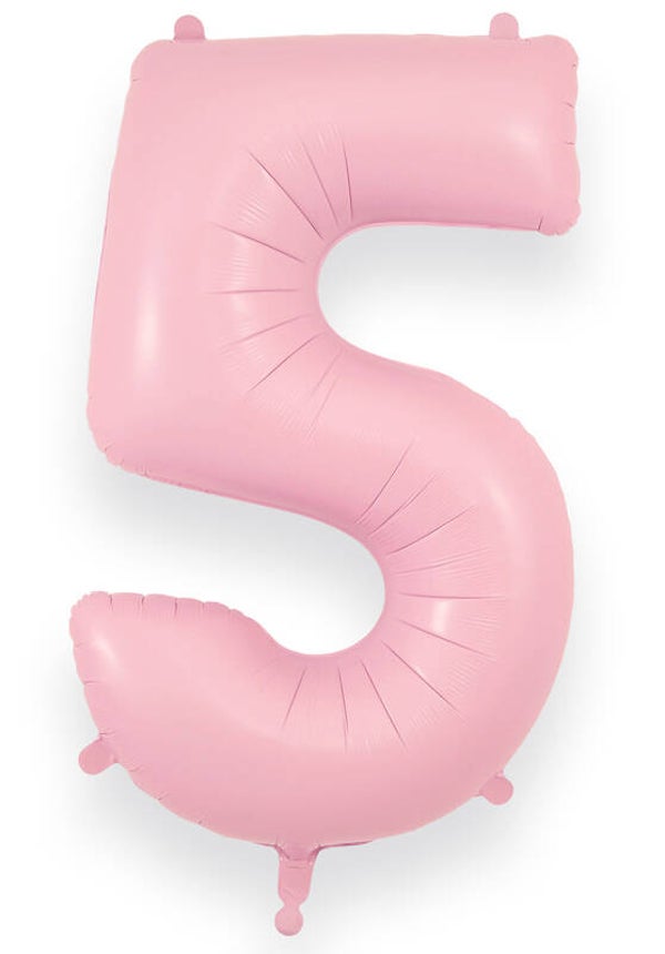 Baby pink no.5 helium balloon