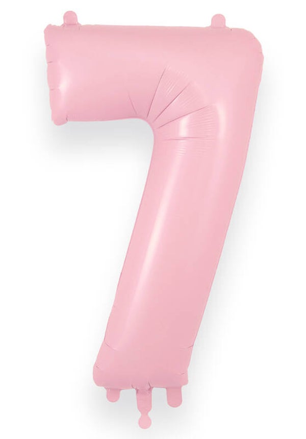 Baby pink no.7 helium balloon
