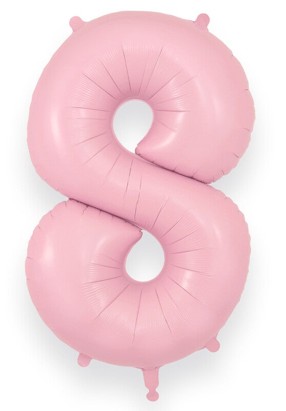 Baby pink no.8 helium balloon
