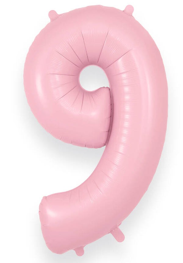 Baby pink no.9 helium balloon