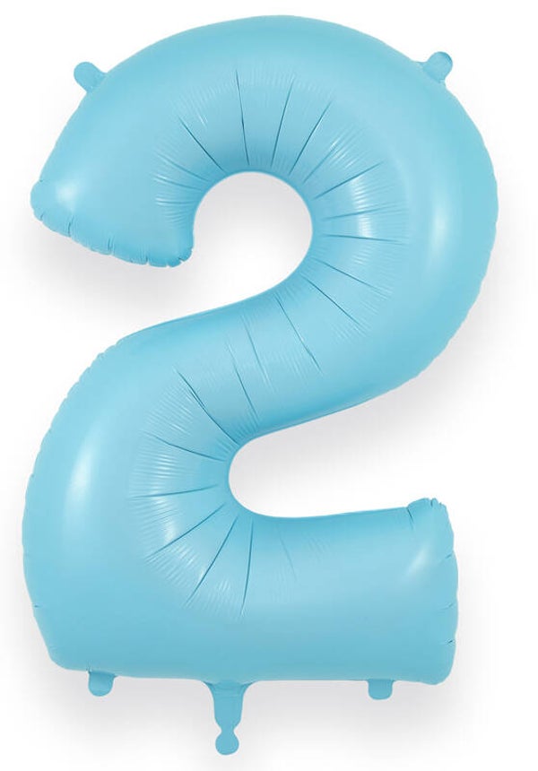 Baby blue no.2 helium balloon