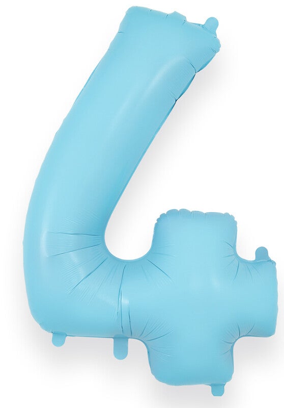 Baby blue no.4 helium balloon