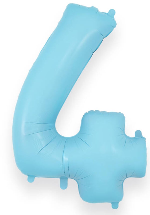 Baby blue no.4 helium balloon
