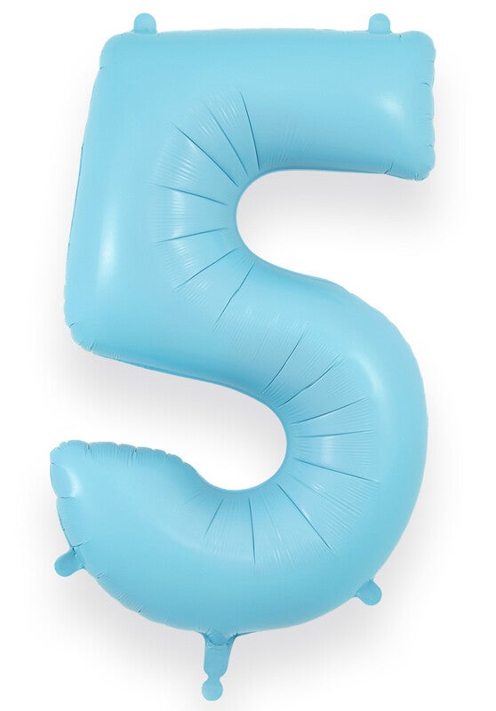 Baby blue no.5 helium balloon