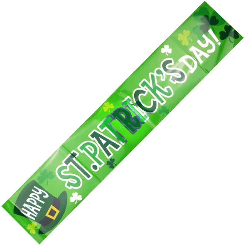 Foil st. Patrick's day banner