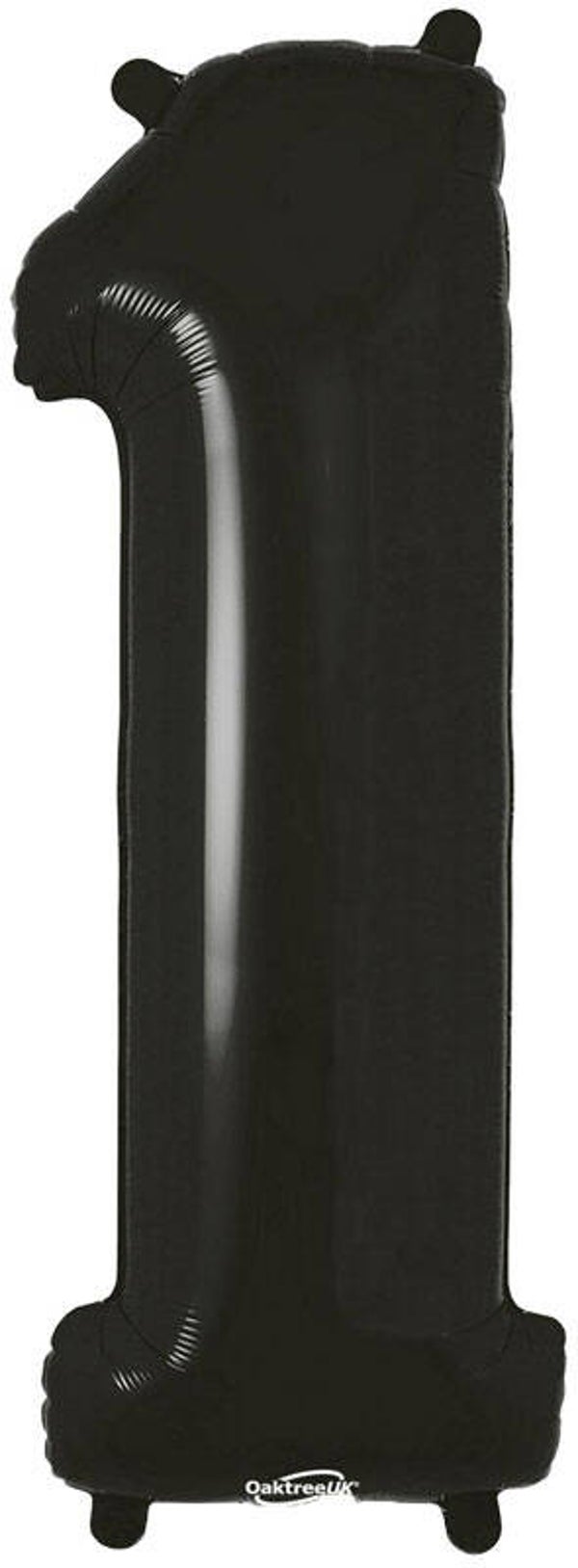 Classic black no.1 helium balloon