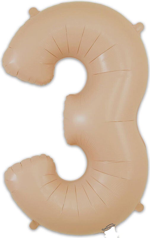 Nude matte no.3 helium balloon