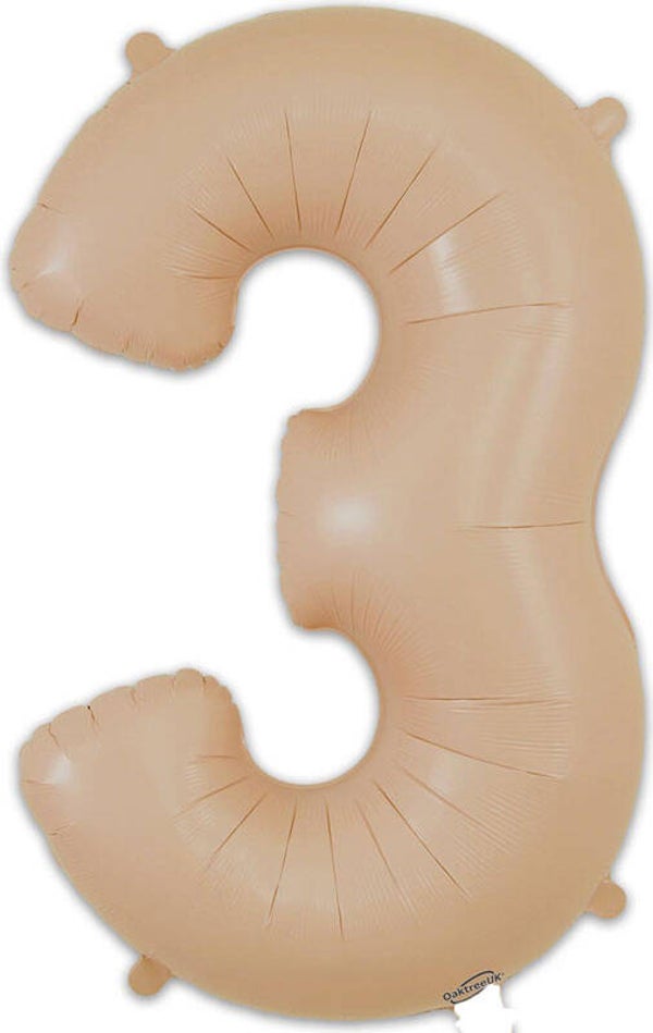 Nude matte no.3 helium balloon