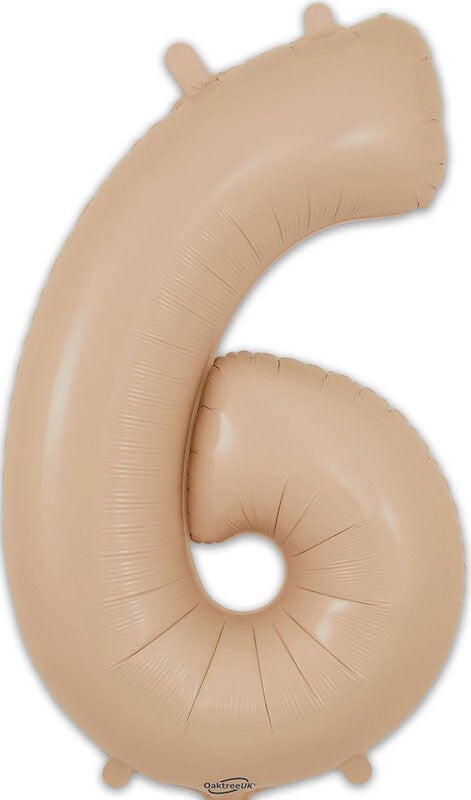 Nude matte no.6 helium balloon