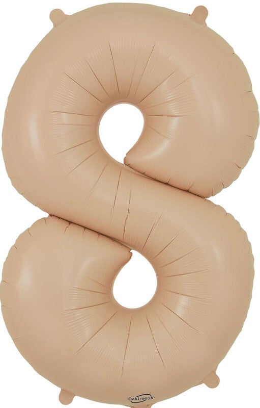 Nude matte no.8 helium balloon