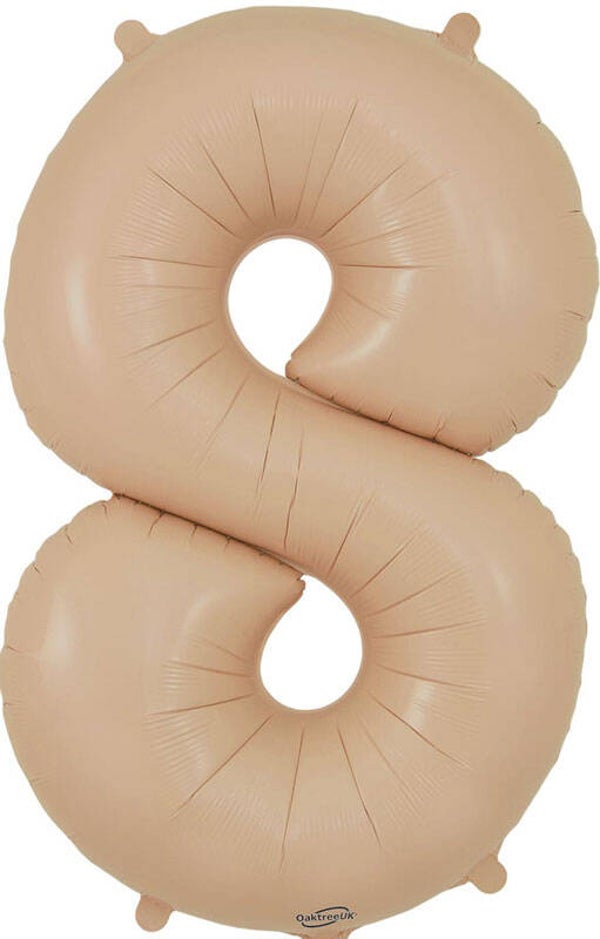 Nude matte no.8 helium balloon