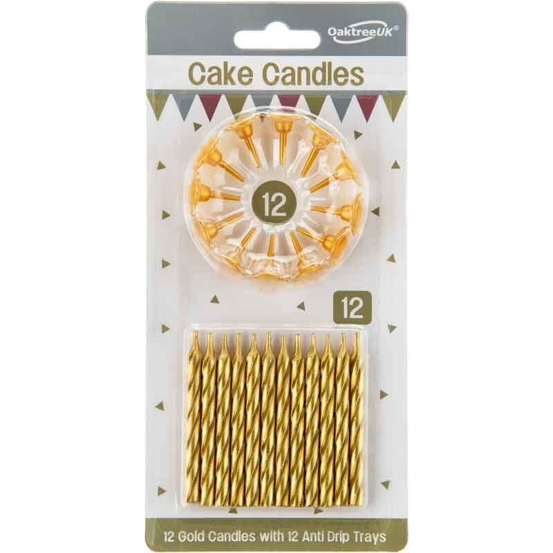 Gold candles & holders