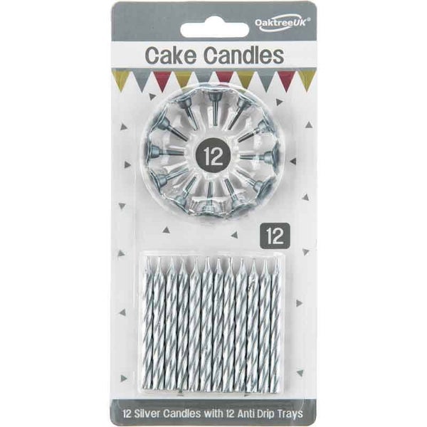 Silver candles & holders