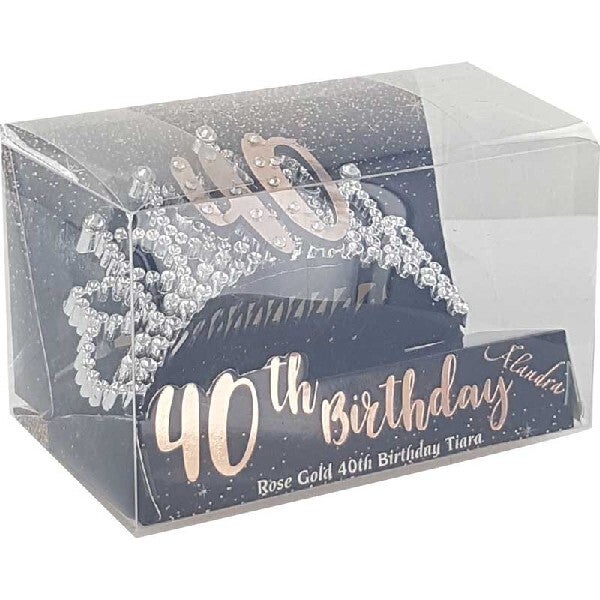 Diamanté age 40 tiara