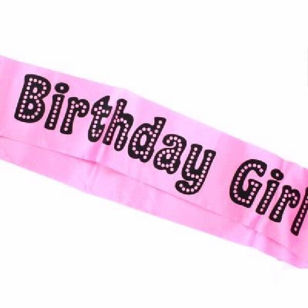 Birthday girl sash
