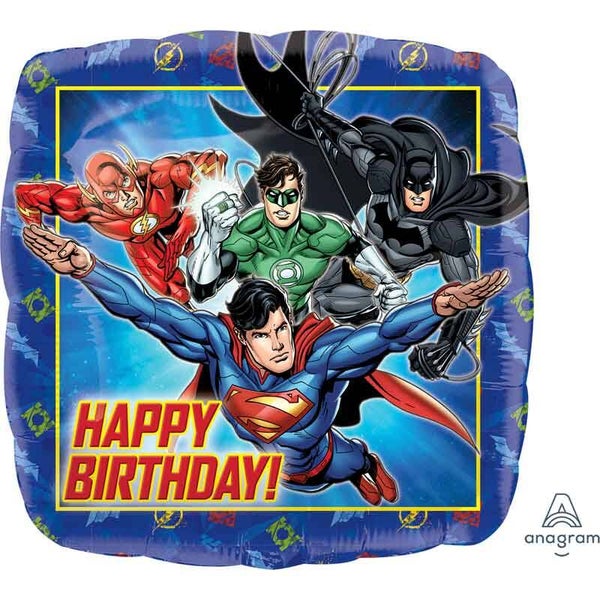 Justice league foil balloon