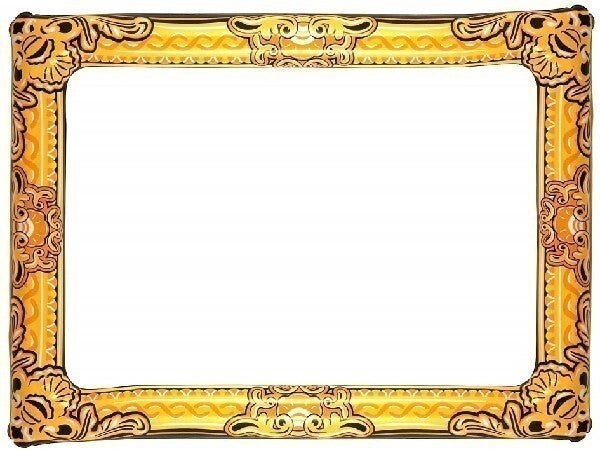 Inflatable picture frame