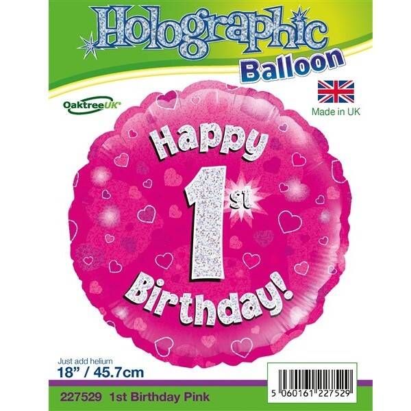 Age 1 helium balloon