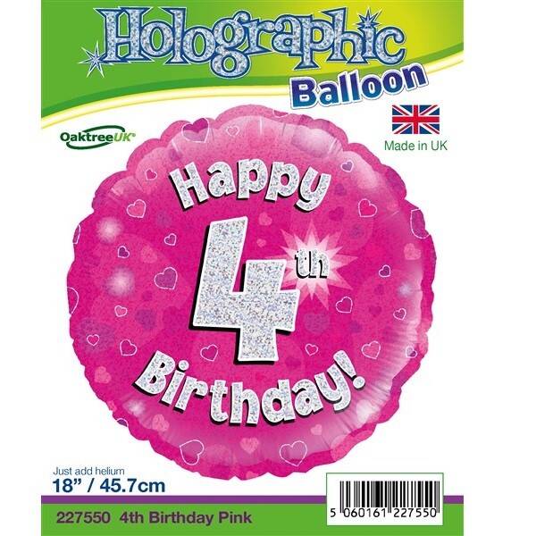 Age 4 helium balloon