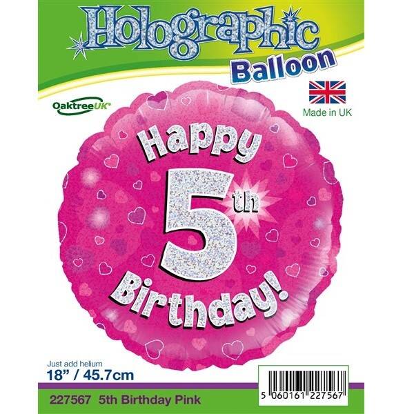 Age 5 helium balloon