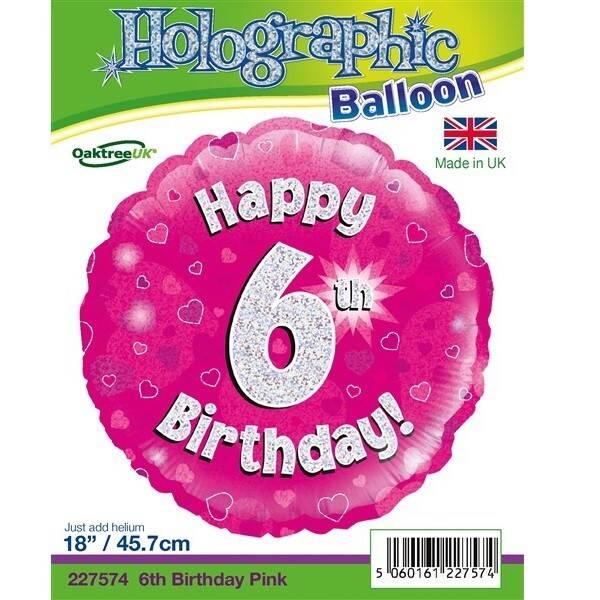 Age 6 helium balloon