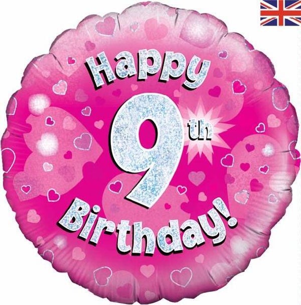 Age 9 helium balloon