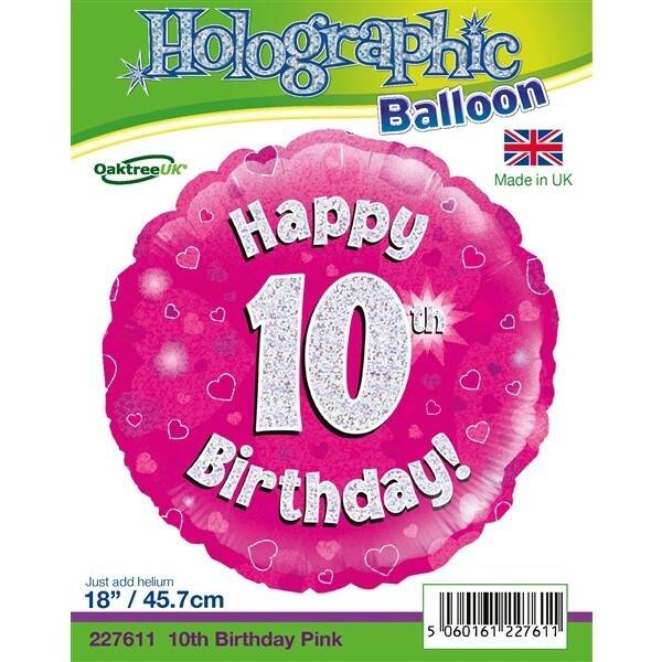 Age 10 helium balloon