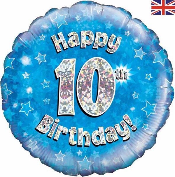 Age 10 helium balloon