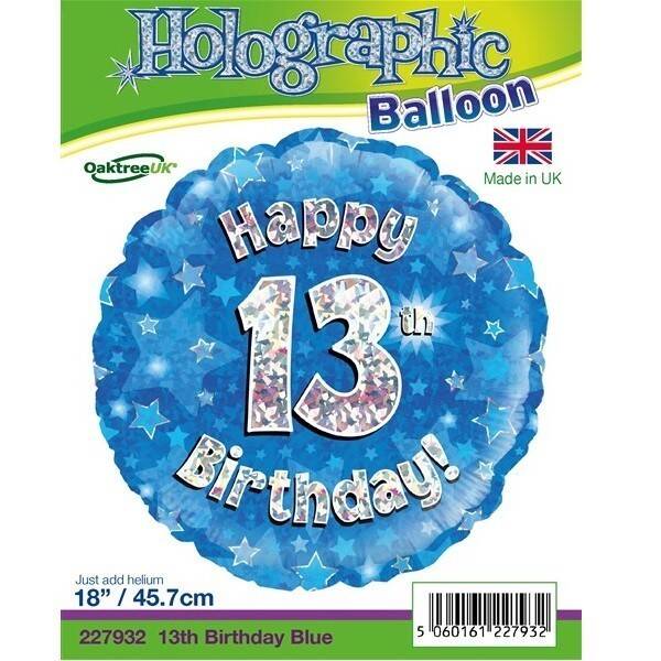 Age 13 helium balloon